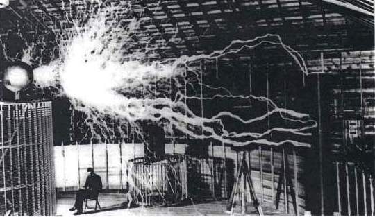 Tesla`s lab.